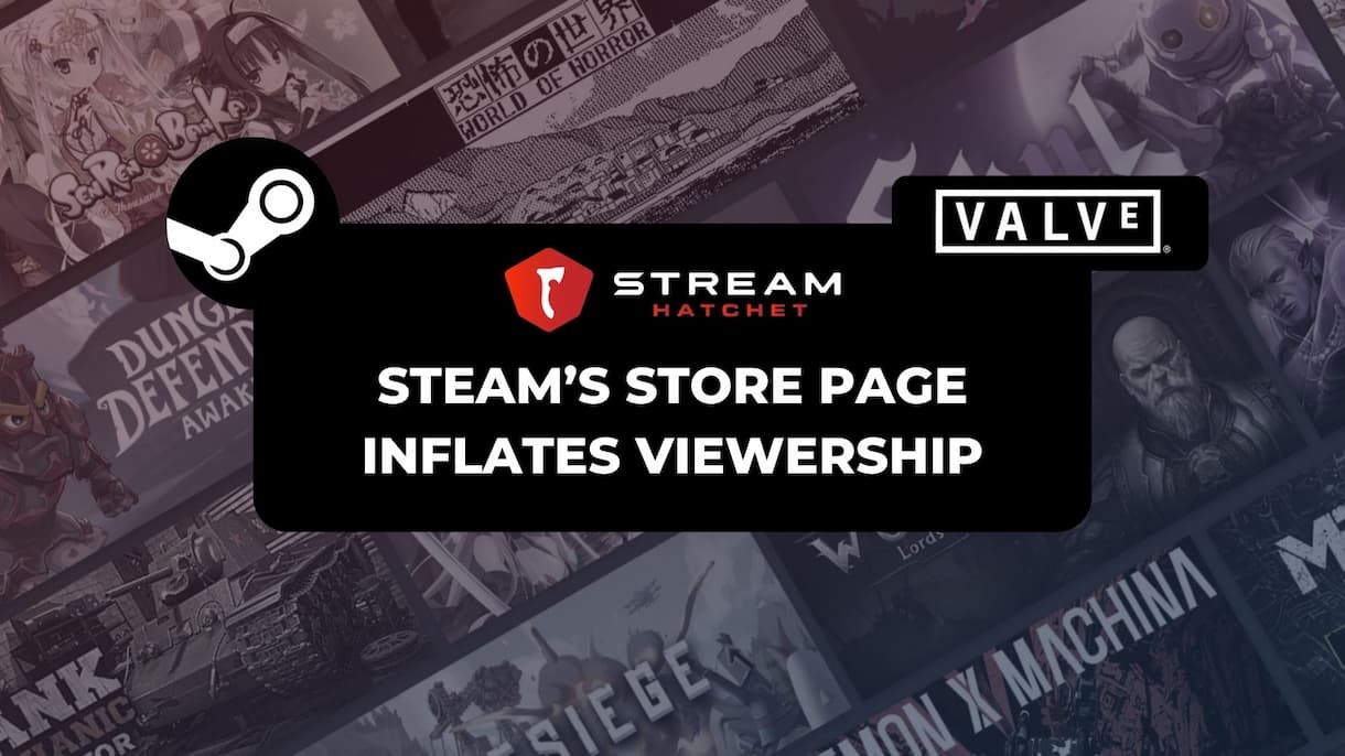 Steam broadcasts the millions of hours watched