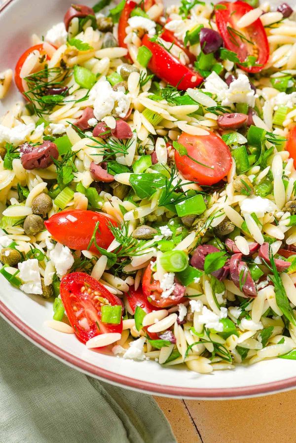Mediterranean orzo salad
