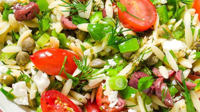 Mediterranean orzo salad