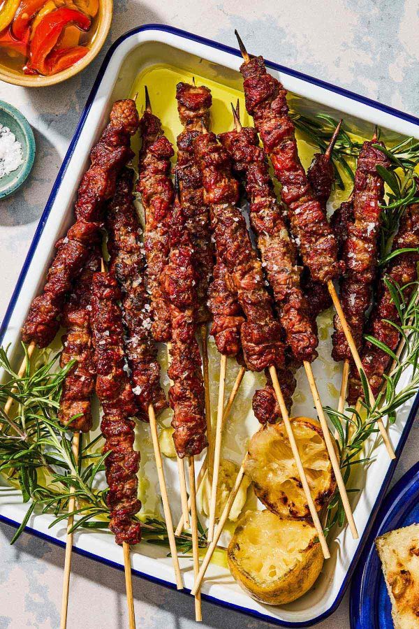 Arrosticini (Italian Grilled Lamb Skewers)