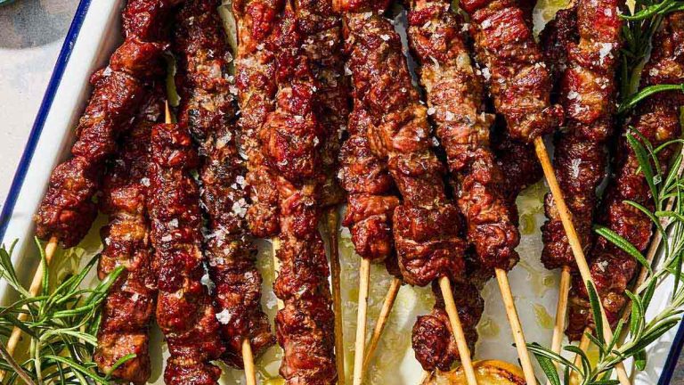 Arrosticini (Italian Grilled Lamb Skewers)