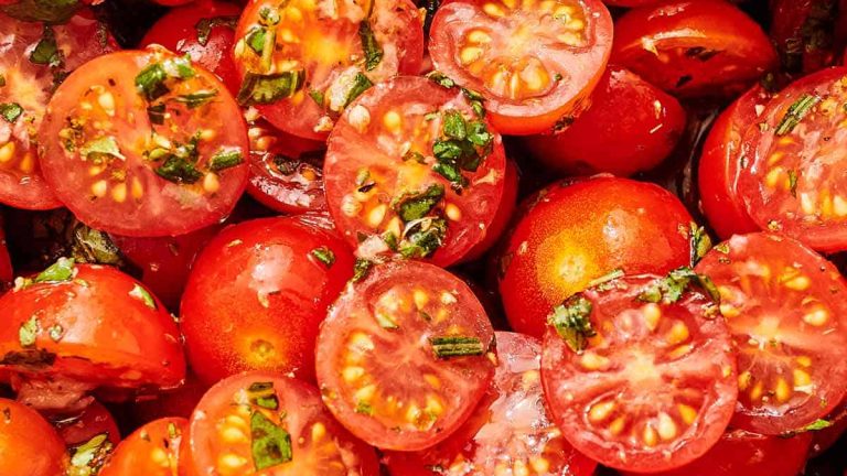 Marinated tomatoes